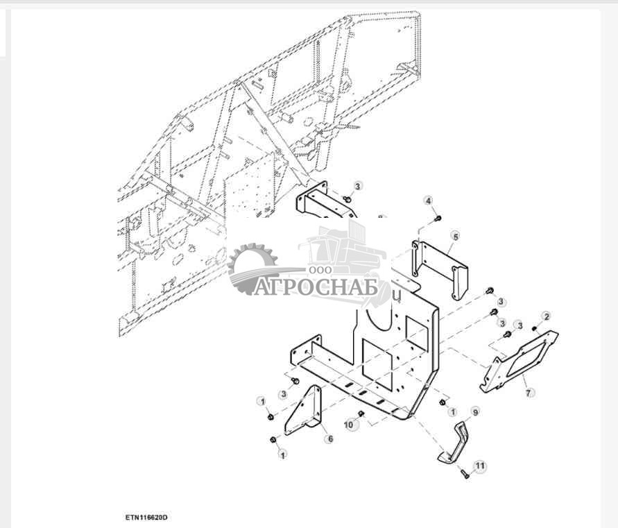 Опора клапана и контроллера 